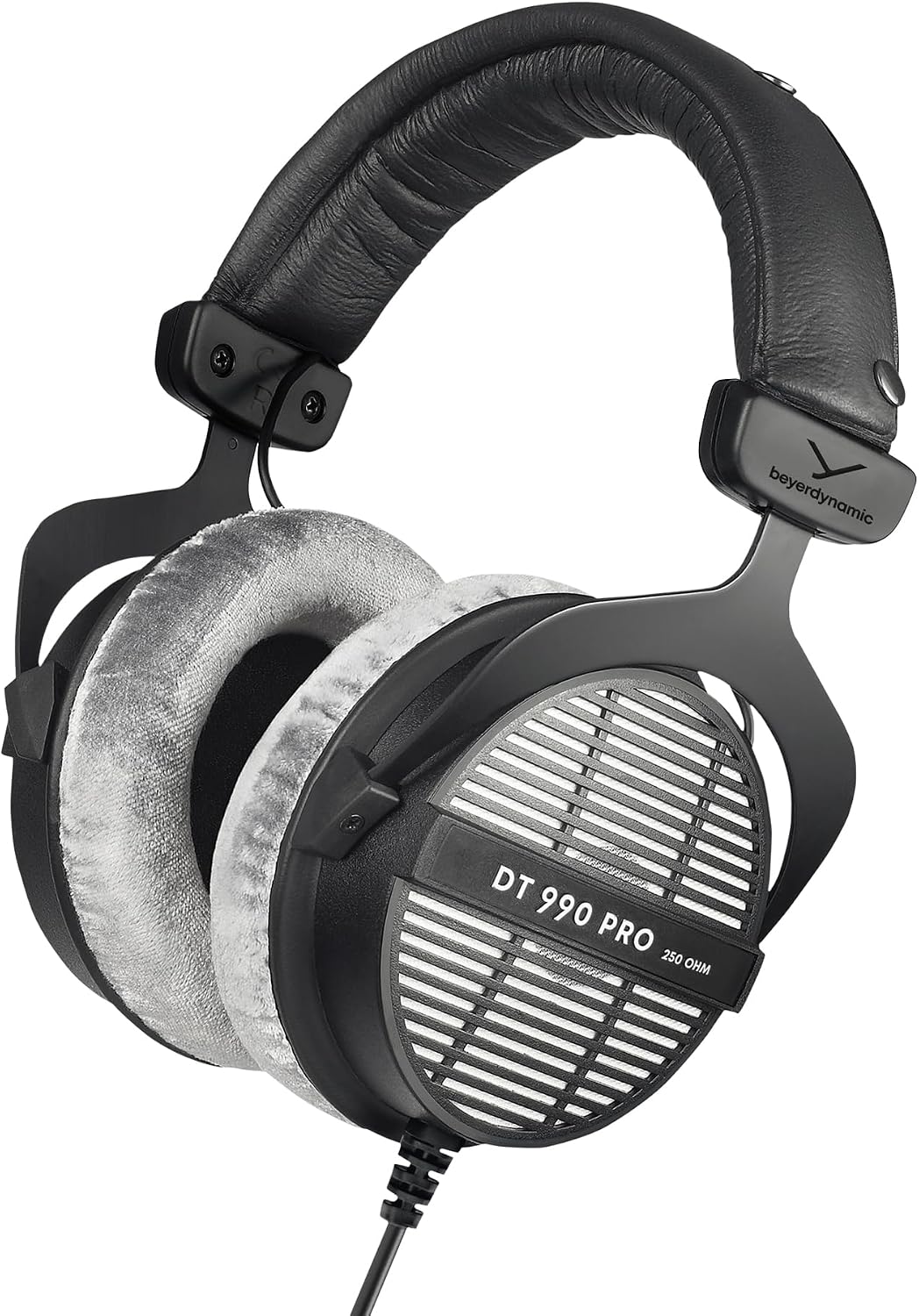 beyerdynamic DT 990 PRO Casque audio de studio filaire mono-auriculaire supra-auriculaire pour le mixage, le mastering et l'édition, avec une impédance de 250 ohms. Fabriqué à la main en Allemagne.