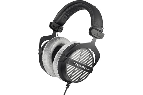 beyerdynamic DT 990 Pro Casque de Studio Supra-auriculaire Filaire pour Le mixage, Le Mastering et Le Montage avec Une impédance de 250 ohms. Fabriqué en Allemagne.