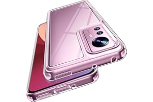 ‎IVOLER ivoler Etui nigdy nie żółknie, przezroczyste etui do Xiaomi 12 Pro, [wojskowa ochrona] odporne na uderzenia i zarysowania, przezroczyste etui ochronne, cienkie, przezroczyste etui na telefon komórkowy