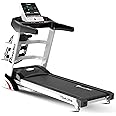PowerMax Fitness TDA-255 (5HP Peak) Motorized Multi-function Auto Incline Treadmill for Home Use | Semi-Auto Lubrication | Max user 125Kg | Top speed 15.8 km/hr | Hr Sensor | LCD Display, Speaker, USB