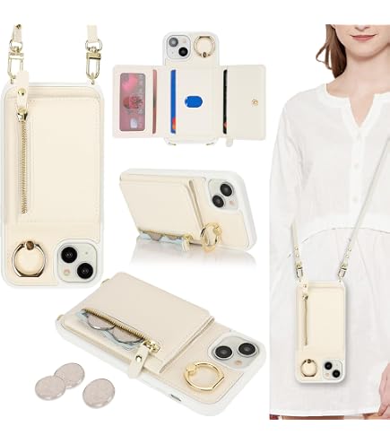 Housse IPhone 16 Pro Max Avec Porte-cartes & Anneau 360° – Sangle Réglable – Protection RFID - 5