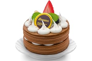 TULEBOLIAN Künstliche Simulation Kuchen,Realistische Künstliche Feinbackwaren,gefälschtes Cupcake-Modell,Dessert Dekoration,Fotografie Requisiten,für BäCkerei Präsentation,Requisiten Dekoration,Braun(8 * 7cm)