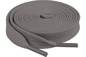 TBOC Lacets Ruban Plats Couleurs Lacet Plat [90-120-140 cm] Chaussures Baskets Patin Sport | Compatible avec Chaussure Converse Nike Air Force Adidas Stan Smith Puma Timberland Vans pour Enfant Adulte