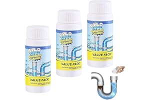 ZHONGSHUANG 3 stück value pack rohrreiniger,value pack abflussreiniger,Sink Und Drain Cleaner, Abfluss Reiniger, Rohrreiniger Drain Cleaner für Badewanne, Waschbecken, Toiletten