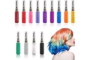 Gesso per capelli per ragazze, 13 colori, Vegena, mascara per capelli, per bambini, colore temporaneo, lavabile, non tossico, per cosplay, carnevale, Natale, compleanno