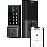 eufy Security Smart Lock C220, Fingerprint Keyless Entry Door Lock, Built-in Wi-Fi, App Remote Control, Front Door Smart Lock