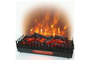 Chemin'Arte - elektrisk eldstad med flameffekt XL + uppvärmning 2000 W - designad i Frankrike - 67 x 23 x 24 cm - 2 års garanti