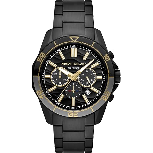 Armani Exchange A|X Dive-Inspired Stainless Steel Watch for Men