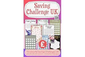 Saving Challenge UK: 73 colourful Savings Challenges UK £15, £20, £40, £150 up to £1,000 + Download all Challenges & Budget Sheets