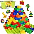 shineFinder Large Building Blocks Compatible with Duplo Building Blocks, Large Building Blocks Set, Building Blocks for Toddlers from 3 Years with Stone Box, Set for Creative Play, Educational Toy