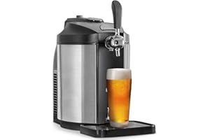 DELLONDA Baridi 5L Beer Draught Dispenser Tap Machine with Integrated Cooling for 5L Kegs - DH49