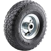 El Arabası Y&uuml;k Taşıma Tekeri Siboplu Bilyeli Rulmanlı Havalı Dublex 260x80 mm &Ccedil;elik Jant Tekerlek