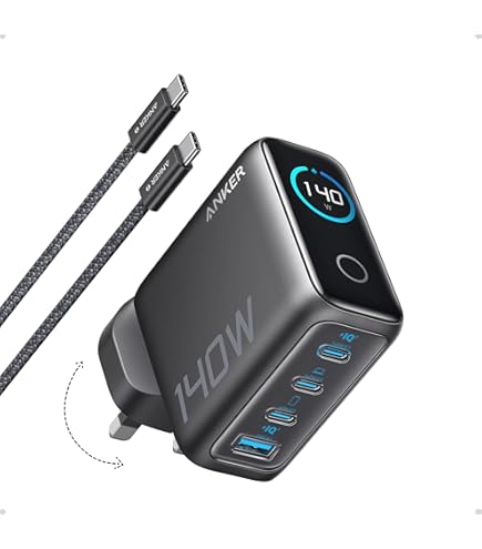 Anker Power Bank, 24,000mAh 3-Port Portable Charger with 140W