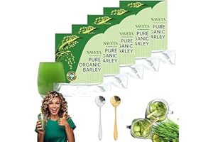 PNEDEODM Naveta Barley Grass Powder 100% Pure & Organic, Polvere di erba d'orzo Naveta 100% pura e biologica, Naveta Pure Organic Barley, Naveta Organic Barley Grass Powder (5Scatole)