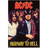Grupo Erik AC DC Highway To Hell Poster - 91,5 x 61 cm - Rulo halinde g&ouml;nderim - Havalı Poster - Sanat Posteri - Poster ve Ba