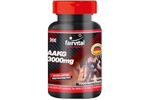 Fairvital | AAKG 1000mg, L-arginine-Alpha-ketoglutarate, Vegan, Without Magnesium Stearate, 120 AAKG Tablets