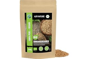 Alpi Nature Coriandolo Semi Interi BIO 250g, Semi di Coriandolo bio per Cucina e Mix di Spezie
