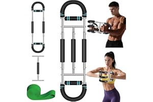 ‎JUOIFIP JUOIFIP Twister Armtrainer, 9 Modi Verstellbares Brusttrainer Männer, Unterarmtrainer Fitnessgeräte für Zuhause Männer und Frauen, Schulter Trainingsgerät (14-82 kg / 30-180 lb)