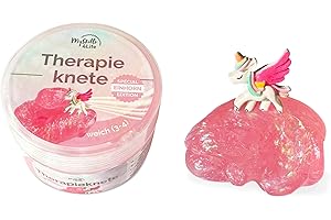 ‎MYSKILLS4LIFE Premium Therapieknete Einhorn Spezial - vegan, rückstandsfrei, geruchlos - 6 verschiedene Farben und Härtegrade - für mehr Entspannung, Konzentration und Kraft