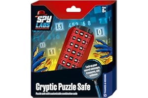 Thames & Kosmos Spy Labs: Cryptic Puzzle Safe | Da Vinci Code Cryptex Toy for Kids Age 8+ | Cryptex Lock Puzzle Box | Spy Gear for Aspiring Agents | STEM Logic Challenge | Part of Spy Labs Series