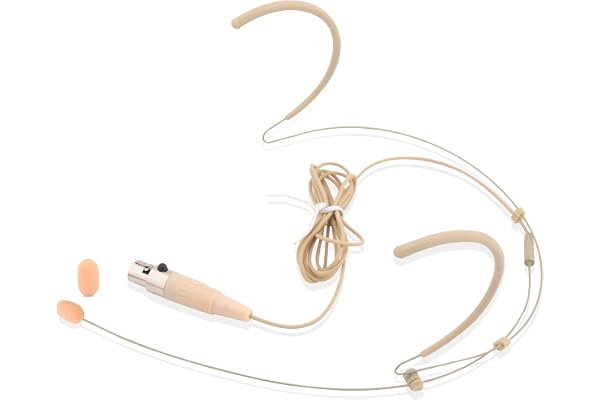 Pyle Pro dubbelt över-örat mikrofonheadset professionellt handsfree rundupptagande boom kondensatormikrofon med 4-pin mini XL
