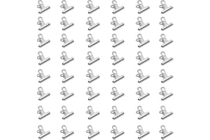 WUPENGZON 50 Pieces Metal Bulldog Clips, 22mm Silver Binder Clips,Hinge Clips for Food Bags,Clipboard,Poster,Paper Pictures Organizers, Crafts Hanging Art, Home and Office Decoration,Price Tag (Silver)