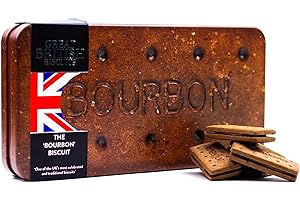 THE SILVER CRANE CO. Giant Bourbon Biscuits Gift Set - Christmas Treats & Snack Tin Gifts, Family Sized Box with Luxury Chocolate Biscuits - Food Hamper Ideas, Chocolate Christmas Gifts for Men & Women, 400g