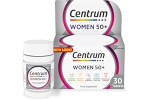 Centrum Women 50+ Tablets Multivitamin & Mineral Supplements, 23 essential nutrients including vitamin D, C, and Iron, 30 ct