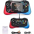 Toyshine Handheld Game Console with 500 Classic Games 3.5 Inch Screen 1200mAh Rechargeable Battery Support 2 Players and TV Connection Best for Kids Birthday Return Gift - Model B (Black)