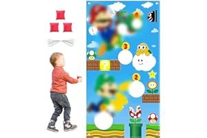 Jeu de Lancer,Lancer la bannière du Jeu,Amusant Lancer Jeu,Jeu De Lancer avec 3 Sacs de Fèves Jeux de Décoration,pour Les Fournitures de Décoration de Fête sur