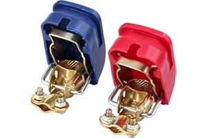 Bohaner 2 morsetti a sgancio rapido 12 V/24 V, morsetti per terminali per auto, roulotte, camper, connettori