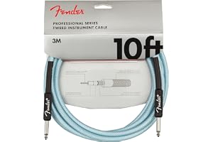 Fender Professional Series Tweed Instrument Cable, 10', Daphne