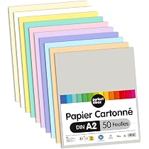50 Feuilles Carton Photo DIN A2 Blanc 300g/m² - Carton Recyclé épais, Certifié Ange Bleu, Made In Germany - 3