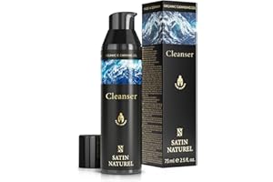 ‎SATINNATUREL Gesichtsreinigung für Männer mit BIO Aloe Vera + Hopfen für eine erfrischende Reinigung - Gegen Pickel, Poren & Mitesser - Pore Cleanser Gesicht 75ml - Gesichtspflege Vegan - Skincare Satin Naturel