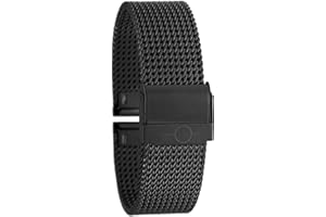 Eichmüller massives BandOh Edelstahl Milanaise Uhren Armband PVD-vergoldet