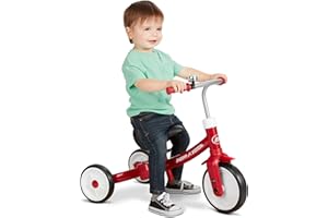 Radio Flyer Triple Play Trike, Red Toddler Tricycle, Balance Bike, and Ride On For 1-3 Years