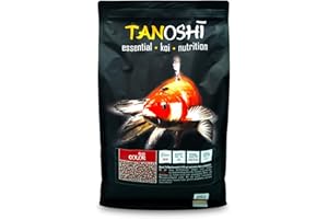 Tanoshi Koifutter - Color Plus 5 kg 6mm | Schwimmendes Allein-Koifutter für Beste Farbentwicklung mit Spirulina…