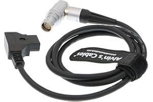 Alvin's Cables 8 Pin Hembra 2B Ángulo Recto a D Tap Cable de alimentación para Arri Alexa Mini Camera 1M