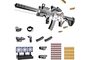 DAZZTIME Pistola Giocattolo a Proiettile Morbido,Blaster in Schiuma,Pistole Giocattolo Sparatutto,Giocattolo di Schiuma Blaster,per il Gioco All'interno e All'aperto,Regali di Compleanno per 14+