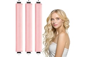 LOPHE Rizador de Pelo Sin Calor, 3Pcs Rizador Pelo Sin Calor de goma, Rizos Sin Calor, Rizador Pelo Ondas con Gancho, Persona Perezosa Rizador de Pelo para Cabello Largo Medio Corto