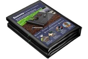 BEEWAY Weed Membrane, 1m x 10m 90gsm Weed Control Membrane, Weed Control Fabric, Ground Cover, UV Stabilised Weed Barrier Fabric for Patios Garden Flower Beds Landscaping