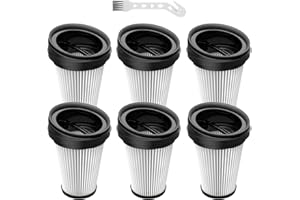 JORAIR 6 Pack Ersatzfilter Kompatibel mit Grundig VCH9829 VCH9832 VCH9630 VCH9631 VCH9632 VCH9629 2 in 1 Akku-und Handstaubsauger, HEPA Filter Ersatzteile Ersetzen Sie # 9178008590