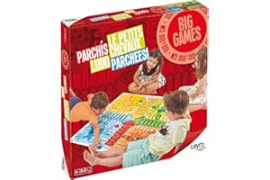 Cayro - Parcheesi - + 5 Ans - Modèle Géant - Plateau 100 X 100 Cm - Jeu De Société - Enfants Et Adultes - pour Jouer en Extérieur - Idéal pour 2 À 4 Joueurs