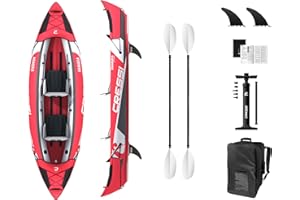 Cressi Namaka Ikayak Set 10'7'' - Kayak Gonfiabile Due Posti, Colore Rosso