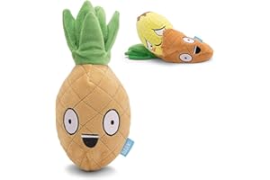 BARKBOX AnNido Supply Chichoczący Maskonur i Papuga Wielopak - Interaktywne Zabawki dla Psów Dużych Ras i Małych - Miękkie Gryzienie Pluszowa Zabawka