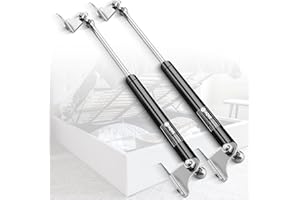 23Inch 200Lbs/800N Gas Struts Springs Shocks Lift Support for Boat Cover RV Bed Storage Heavy Duty Toolbox Lid Trash Bin Outdoor Bench Cabinet Trap Door Trailer Floor Hatch 2pcs by IAQWE
