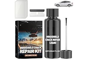 Jinjiar Windshield Chip Repair Kit,Quick Repair Scratch Chip Cracks Repair Kit,Windscreen Chip Repair Crack Gone Repair Kit,Car Scratch Remover,Windscreen Repair Kit,Glass Scratch Remover Windscreen