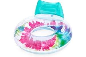 BESTWAY Flotador Hinchable de Playa y Piscina Tie Dye 118x117 cm Multicolor