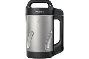 Philips Domestic Appliances HR2203/80 Blender chauffant Inox 1,2 L 1000 W, Argenté
