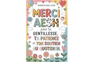 Cadeau AESH: original personnalisé fin d'année , Agenda Semainier et mensuel